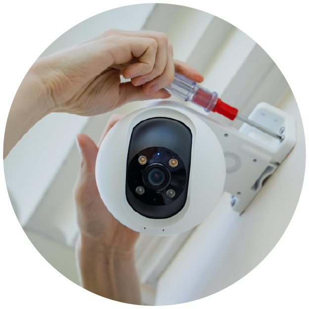 Installation camera de surveillance